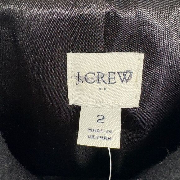 NWT J. Crew Factory Lady Day Coat in Black Size 2 - Picture 10 of 12